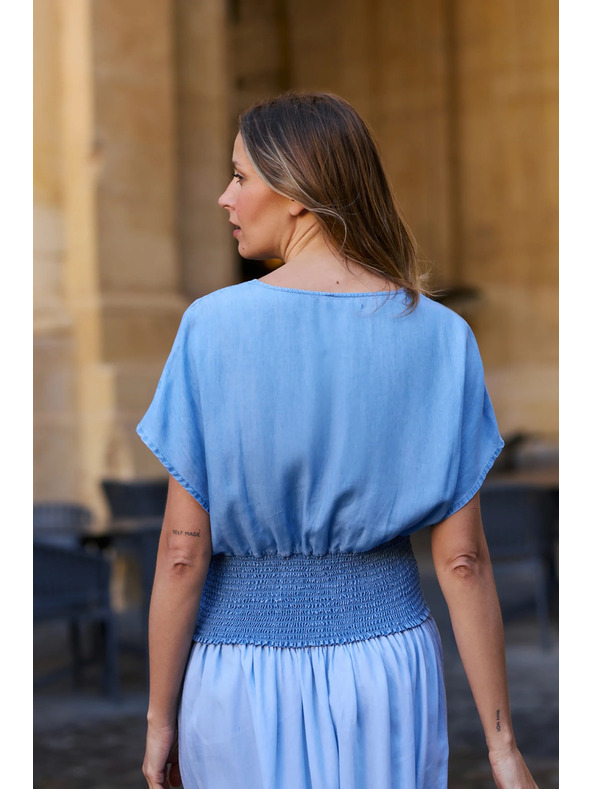 Moodo Риза лиоцел синя Moodo