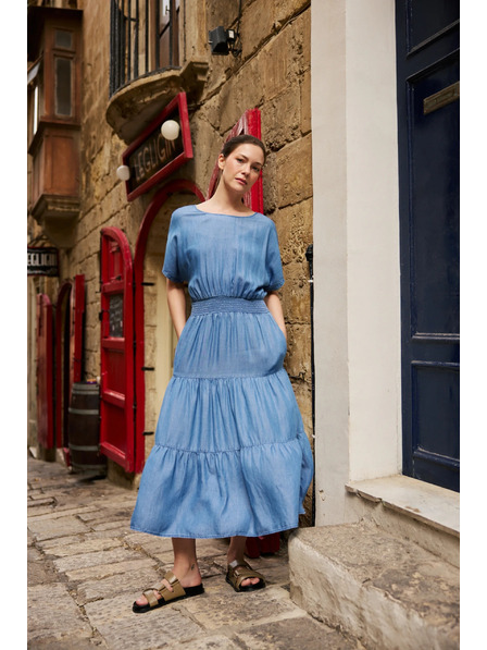 Moodo Миди пола синя Moodo