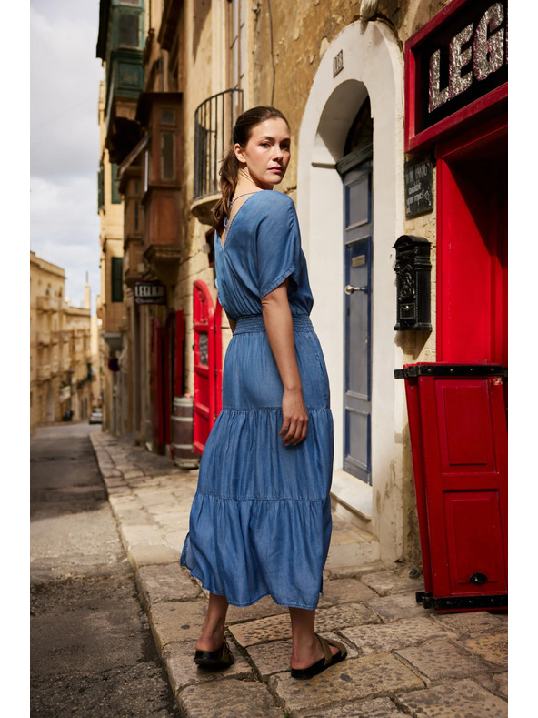 Moodo Миди пола синя Moodo