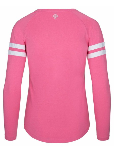 Kilpi Дамска памучна тениска с дълъг ръкав Kilpi MAGPIES-W Розова