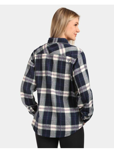 Kilpi Дамска спортна фланелена риза Kilpi FLANNY-W Blue
