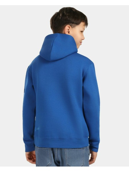Kilpi Детски памучен суитшърт с качулка Kilpi NORTHEN-JB Тъмно синьо