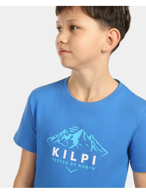 Kilpi Детска памучна тениска Kilpi ALBION-JB Синя