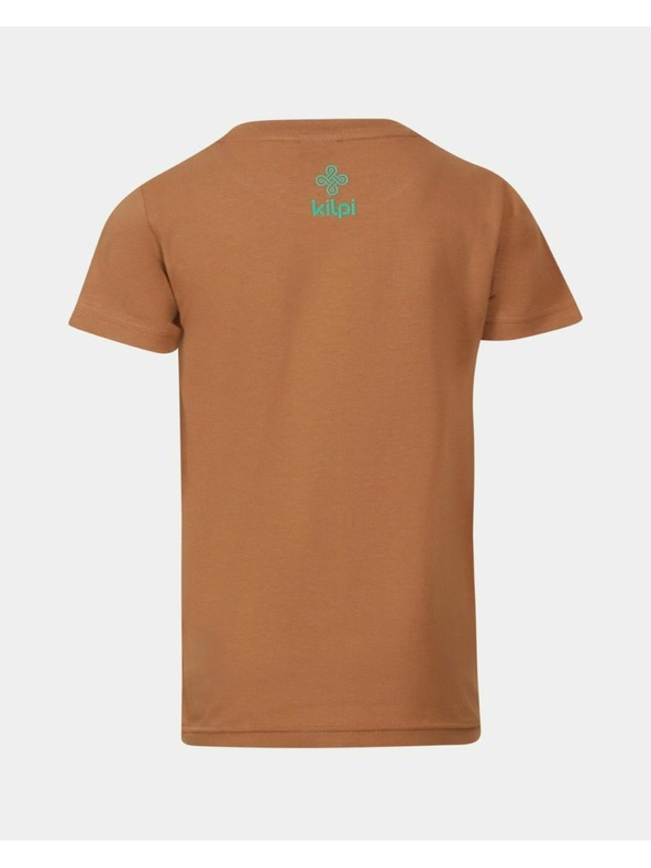 Kilpi Детска памучна тениска Kilpi ALBION-JB Кафява