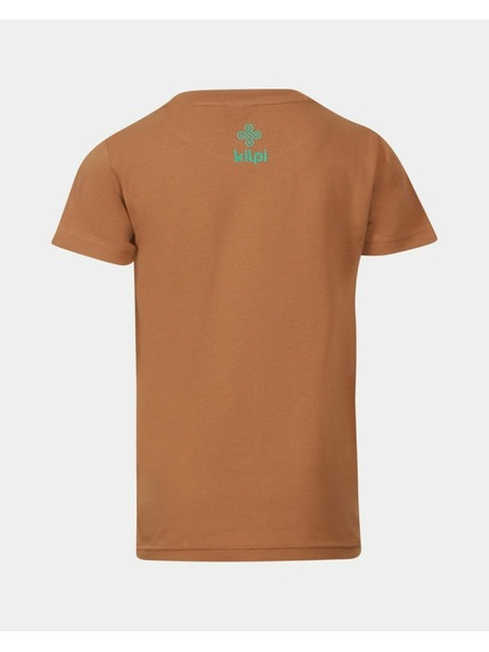 Kilpi Детска памучна тениска Kilpi ALBION-JB Кафява