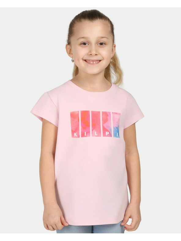 Kilpi Момичешка памучна тениска Kilpi ALBION-JG Светло розова