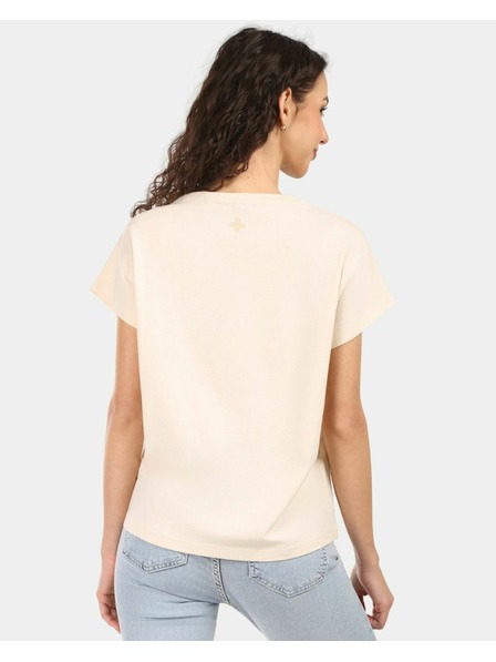 Kilpi Дамска памучна тениска Kilpi JERSIE-W Бежова