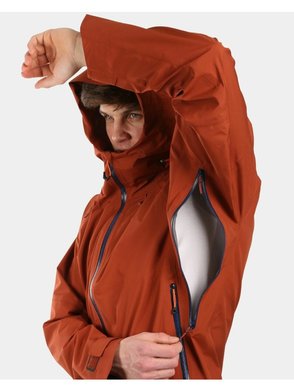 Kilpi Мъжко hardshell водоустойчиво яке Kilpi MAMBA-M Кафяво