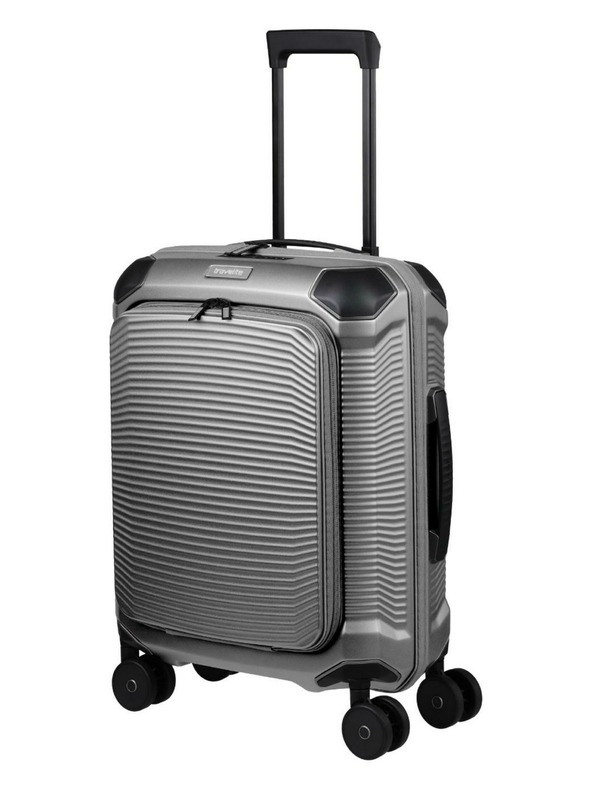 Travelite Пътен куфар Travelite Millennium S Front pocket Silver