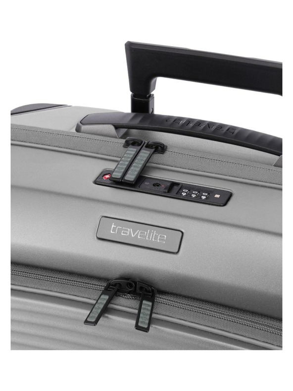 Travelite Пътен куфар Travelite Millennium S Front pocket Silver