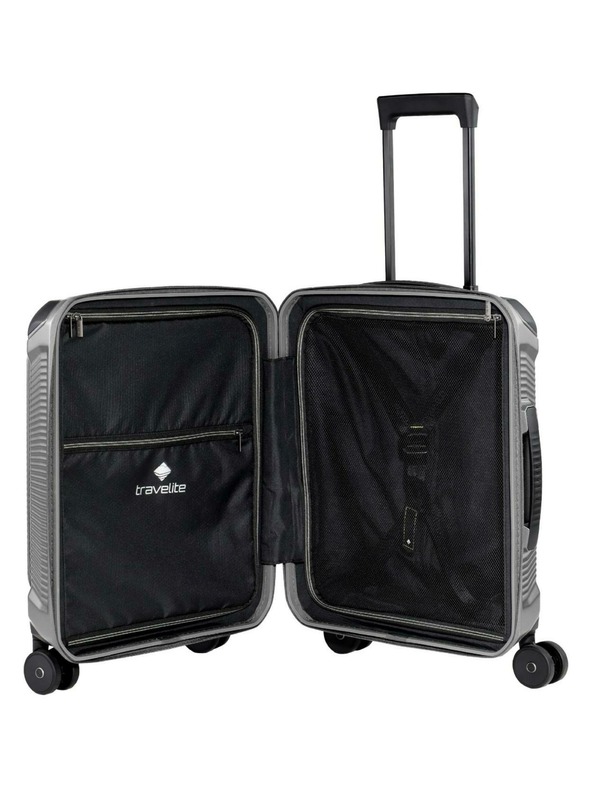Travelite Пътен куфар Travelite Millennium S Front pocket Silver