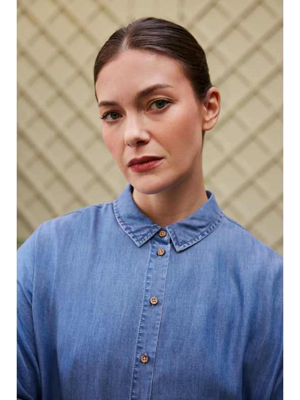 Moodo Риза лиоцел синя Moodo