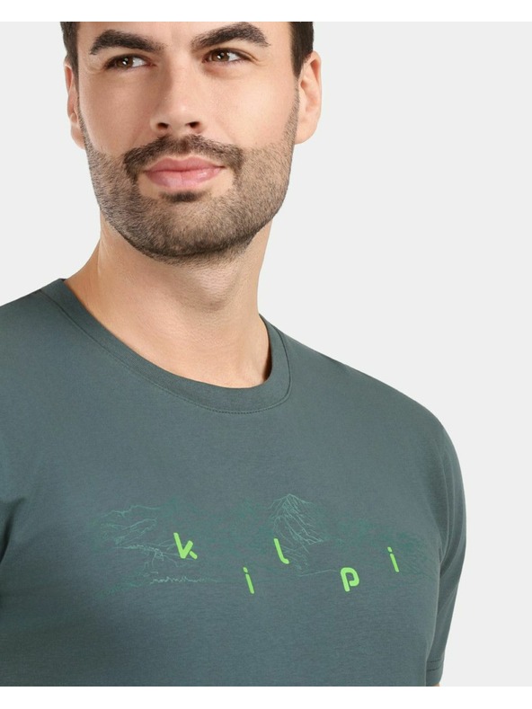 Kilpi Мъжка памучна тениска Kilpi SPACER-M Тъмно зелена