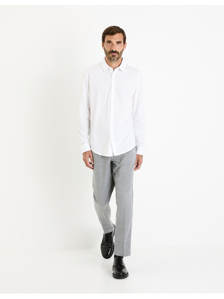 Celio Бяла мъжка риза Celio
