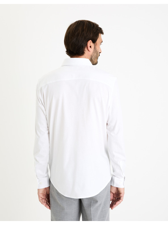 Celio Бяла мъжка риза Celio