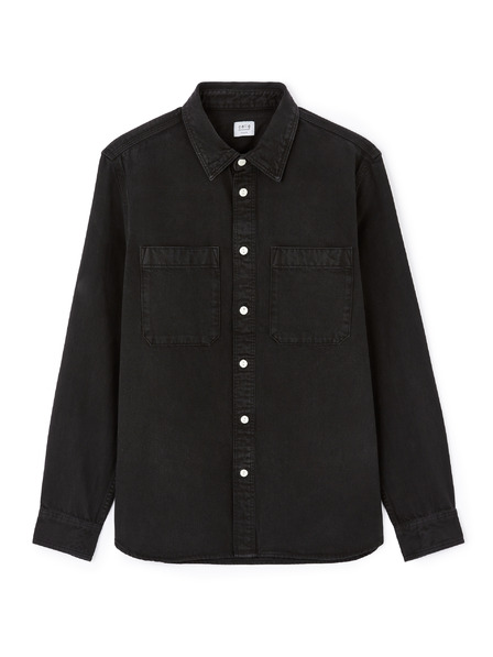 Celio Черна мъжка памучна риза Celio Janime