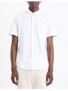Celio Бяла мъжка риза с къс ръкав Celio Barik