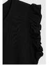 Moodo Риза с волани черна Moodo
