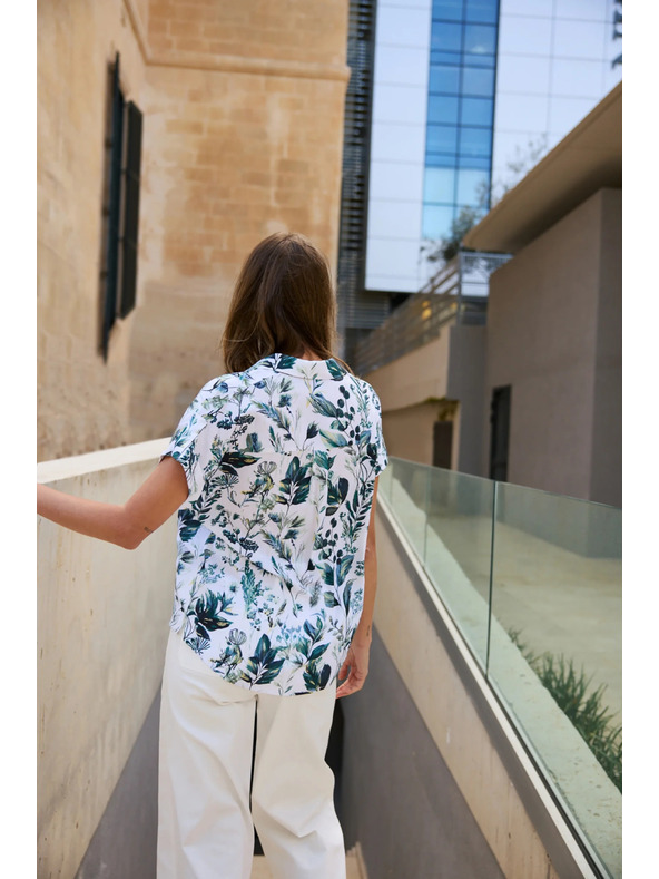 Moodo Бяла вискозна риза Moodo