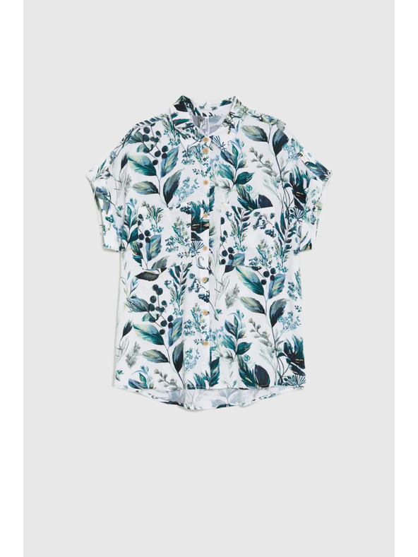 Moodo Бяла вискозна риза Moodo