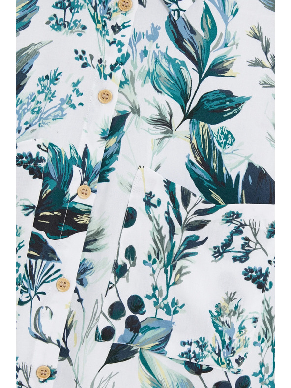 Moodo Бяла вискозна риза Moodo