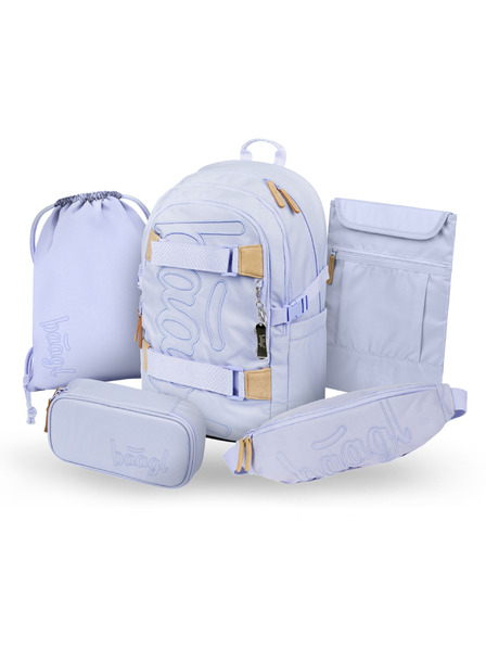 BAAGL  BAAGL SET 5 Skate Lilac: раница, перник, торба, кръстна чанта, калъф за лаптоп