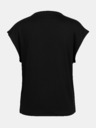 Orsay Черна дамска тениска с къс ръкав ORSAY