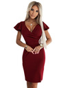 numoco Numoco NINA Елегантна рокля с деколте тип молив - бургундско