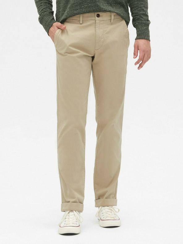 GAP Khaki панталони straight GapFlex GAP