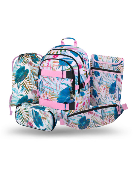 BAAGL  BAAGL SET 5 Skate Leafs: раница, пенал, торба, кръстна чанта, калъф за лаптоп