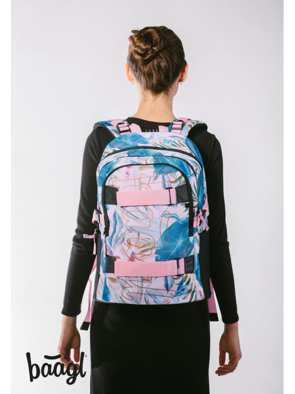 BAAGL  BAAGL SET 5 Skate Leafs: раница, пенал, торба, кръстна чанта, калъф за лаптоп