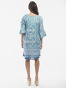 Orientique Синьо дамско шарено платье