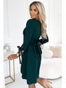 numoco Рокля с трапец и панделки - зелена Numoco ALICE