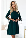 numoco Рокля с трапец и панделки - зелена Numoco ALICE