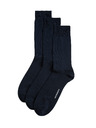 Marks & Spencer 3 чифта чорапи от висок египетски памук Marks & Spencer тъмносин