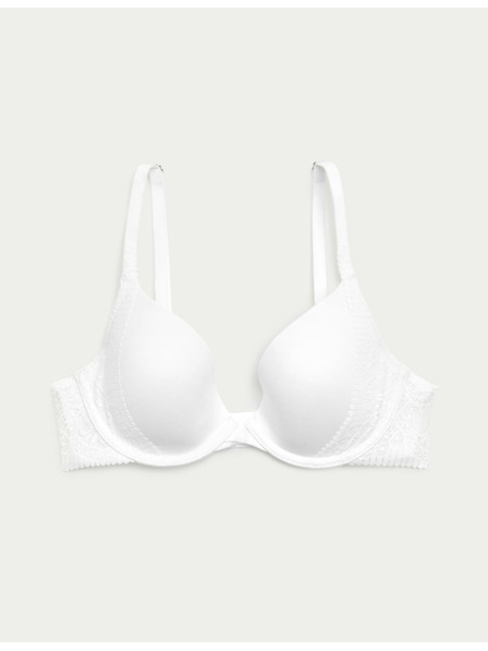 Marks & Spencer Гладък деколте сутиен Body Soft™ с банели, размер A–E Marks & Spencer бял
