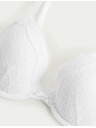 Marks & Spencer Деколте сутиен с банели и дантела, размер A–E Marks & Spencer бял