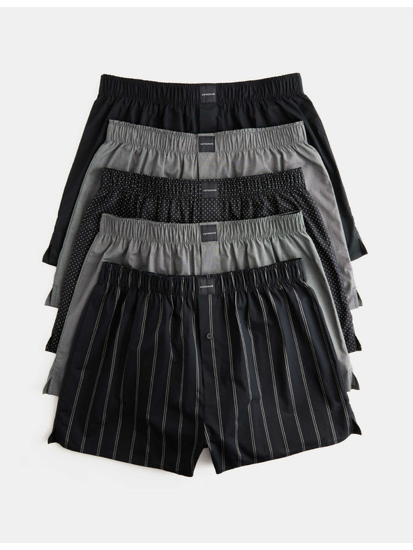 Marks & Spencer Тъкани боксерки Supima® с висок дял памук, 5 бр. в опаковка Marks & Spencer черен