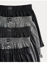 Marks & Spencer Тъкани боксерки Supima® с висок дял памук, 5 бр. в опаковка Marks & Spencer черен