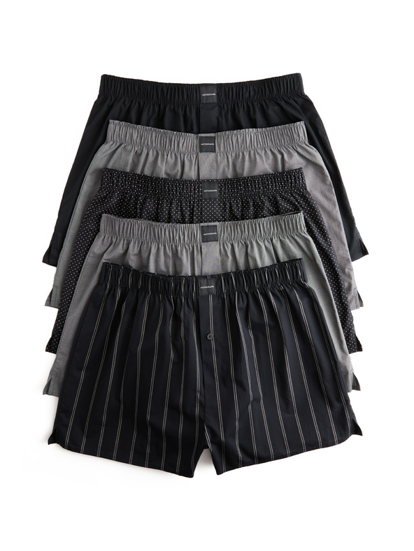 Marks & Spencer Тъкани боксерки Supima® с висок дял памук, 5 бр. в опаковка Marks & Spencer черен