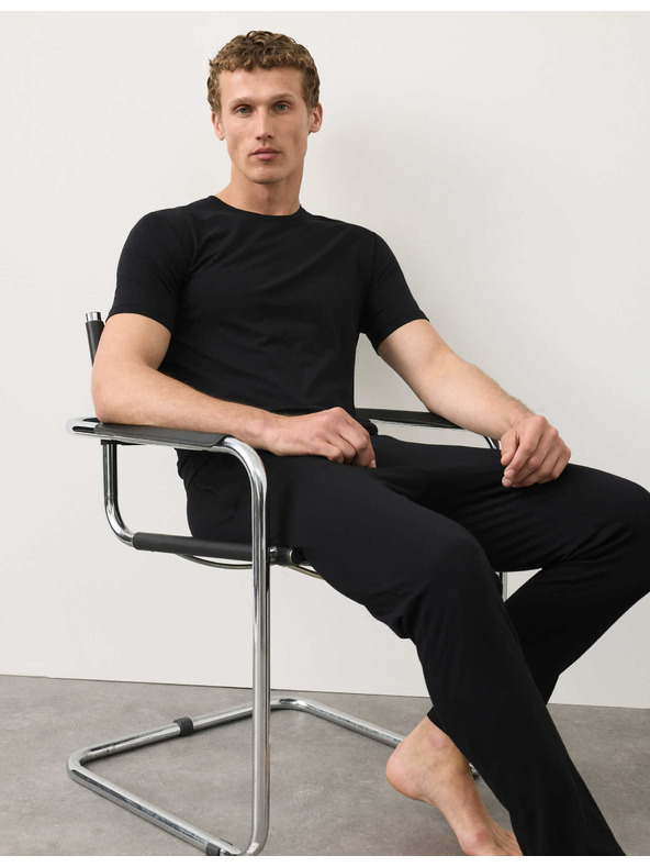 Marks & Spencer Потник от смес от Supima® памук Marks & Spencer черна