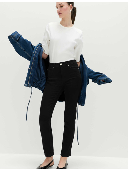 Marks & Spencer Разтегателни дънки с прав крачол Sienna Marks & Spencer черни