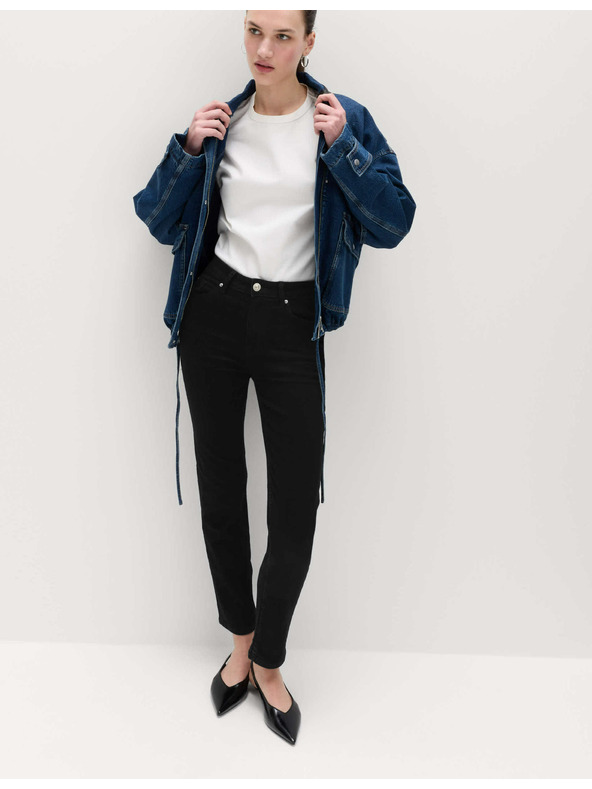Marks & Spencer Разтегателни дънки с прав крачол Sienna Marks & Spencer черни