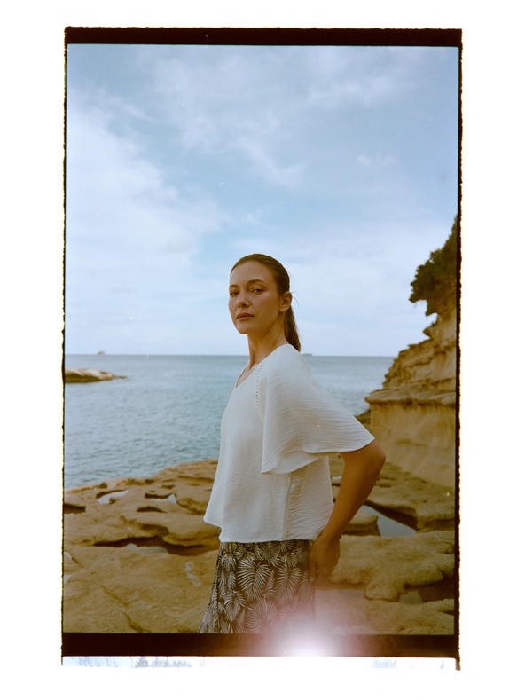 Moodo Риза със широки ръкави бяла Moodo