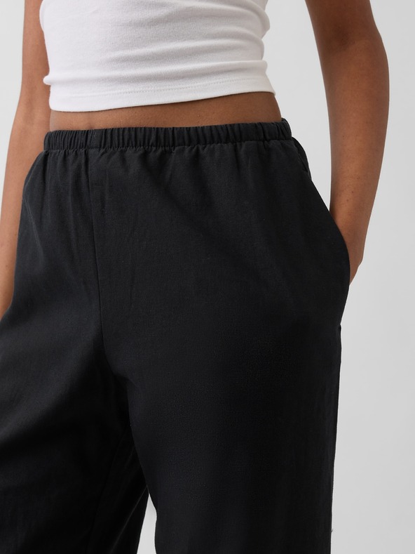 GAP Лнени панталони Relaxed Wide-Leg GAP