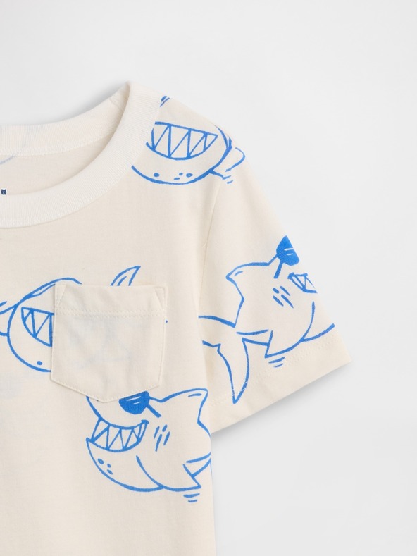 GAP Бебешка тениска с джобче Mix & Match GAP