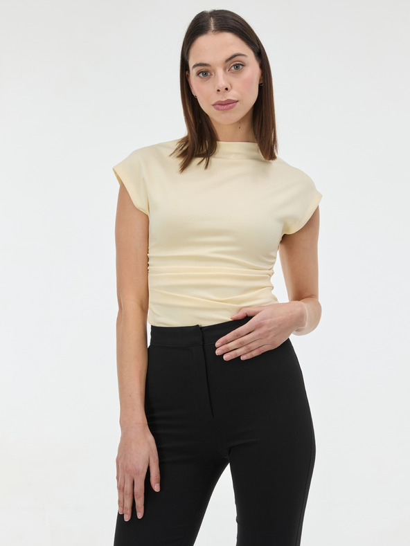 Orsay Жълта дамска тениска с къс ръкав ORSAY