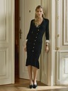 Orsay Черна дамска плетена миди рокля ORSAY