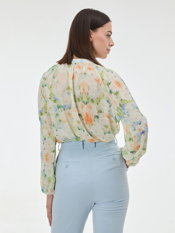 Orsay Светлозелена дамска блуза с шарка ORSAY