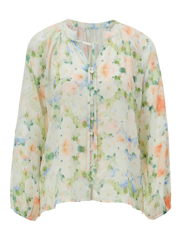 Orsay Светлозелена дамска блуза с шарка ORSAY